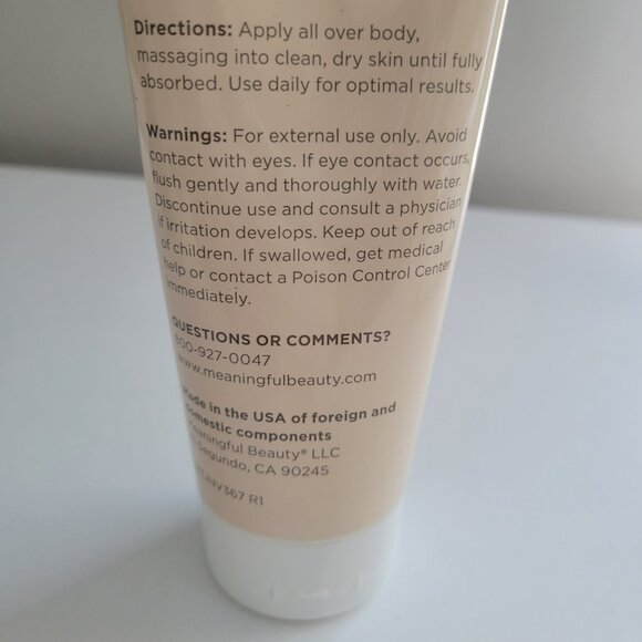 Meaningful Beauty Firming And Tightening Body Hydration Treatment 6.7 oz SEALED - Picture 7 of 8